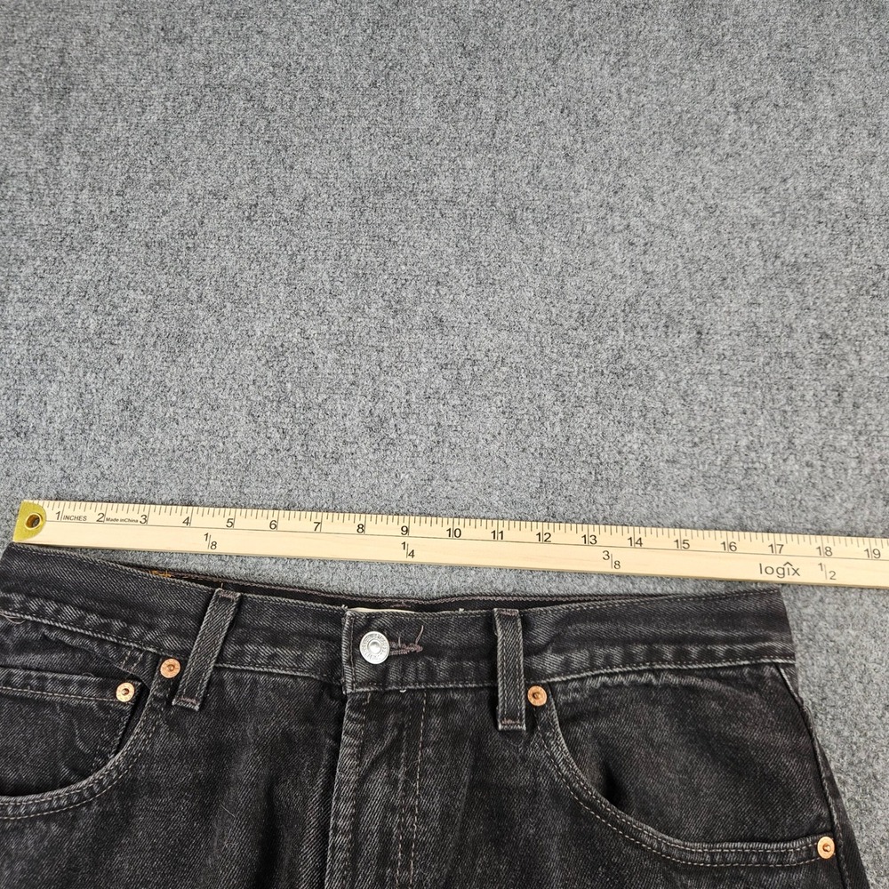 Levis 550 Relaxed Fit Jeans Mens 34x32 Faded Black Denim Tapered Leg 100% Cotton - Picture 4 of 10